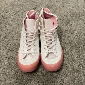 White And Pink Converse
